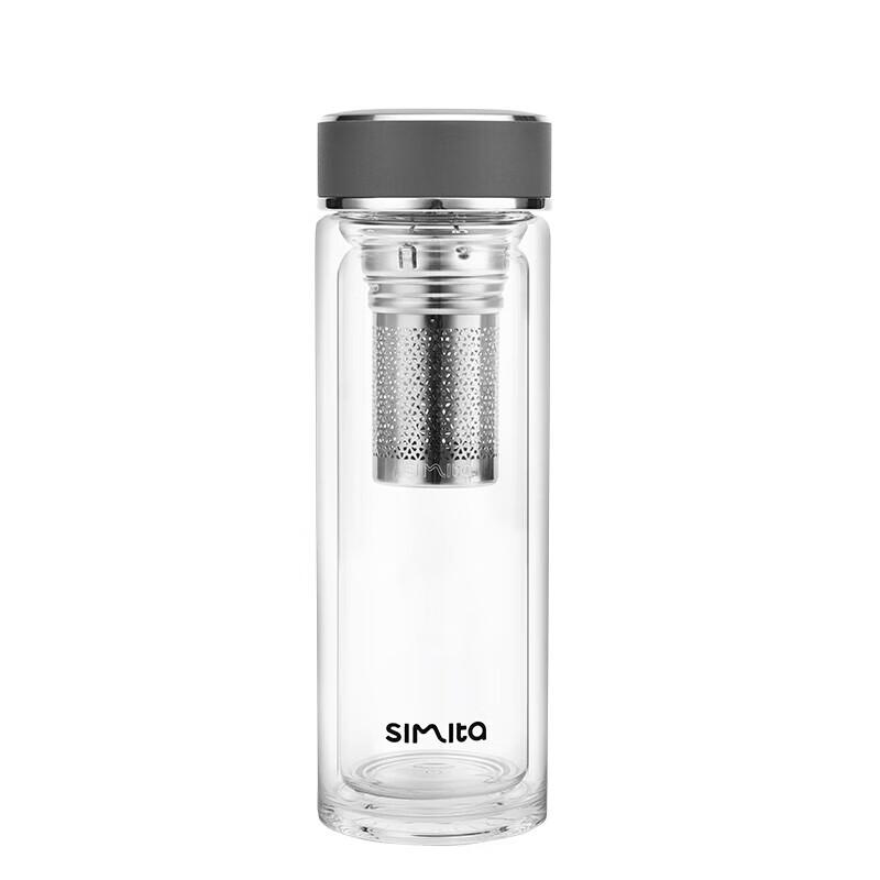Simita Double Wall Glass Tea Infuser Bottle