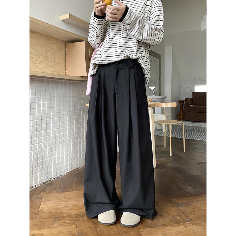 ICH MODE Pleated Casual Straight-Leg Trousers XL