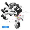 Motorfiets Telefoonhouder Universeel Legering Schokabsorberend Motos Fiets Stuur Navigatiebeugel 360° Roterend Verstelbare Stand