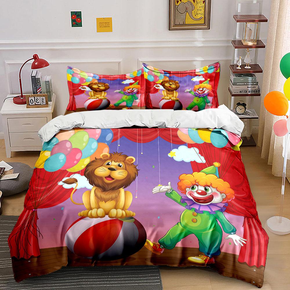 "Whimsical circus dreams" Bedding sets Duvet covers Pillowcases(1* Duvet Cover 2* Pillowcases without duvet insert)