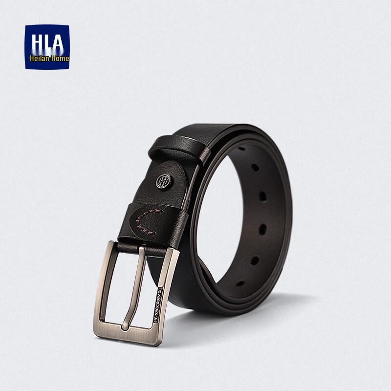 Heilan Home Men's Genuine Leather Pin Buckle Belt