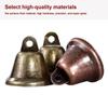 5pcs Vintage Retro Bell Ornaments 22/26/30/38mm Decoration Rustic Bells  for Christmas Tree