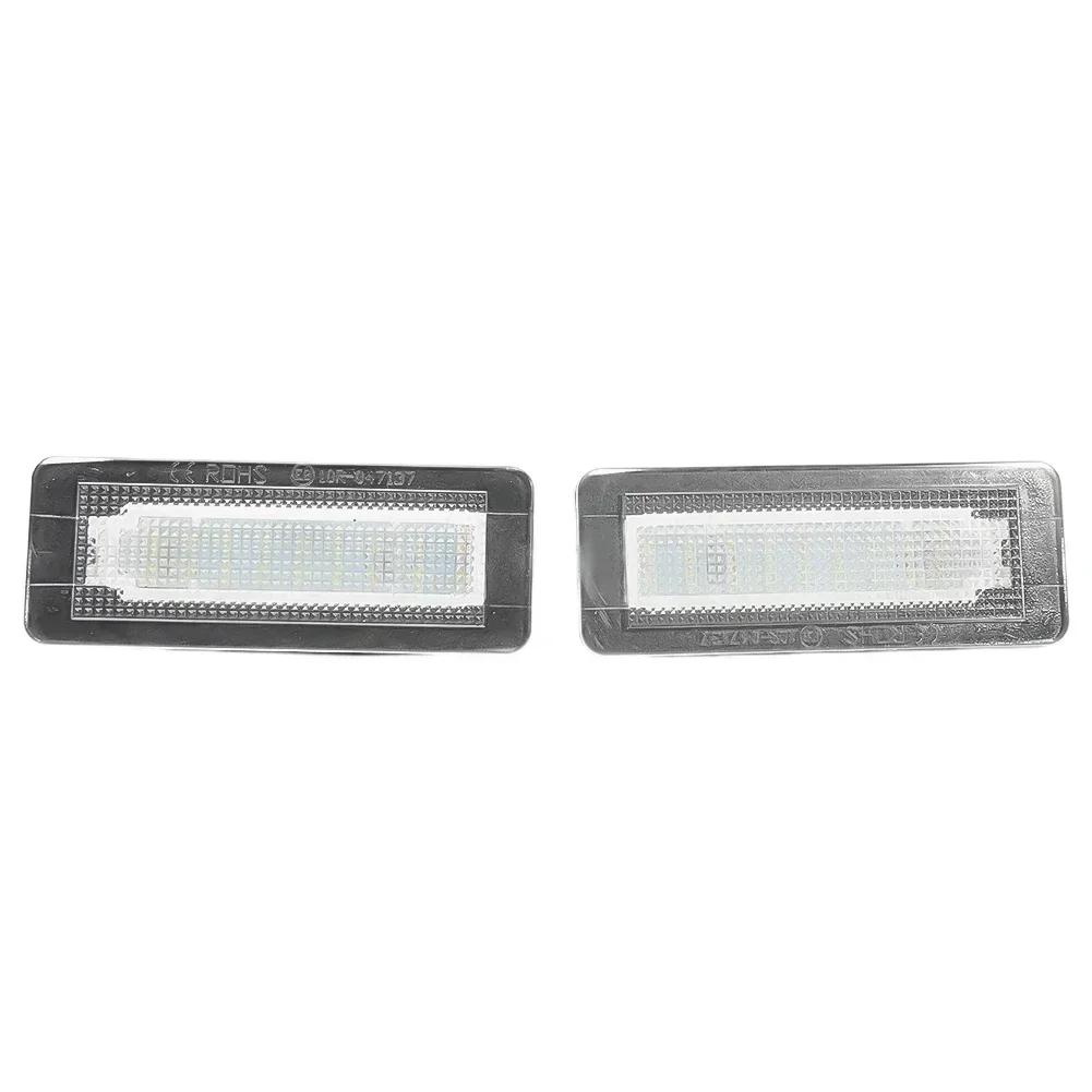 2pcs Car LED License Plate Lights White For Smart Fortwo Coupe /Convertible /Cabrio 450 451 W450 W451 W453 Low Consumption