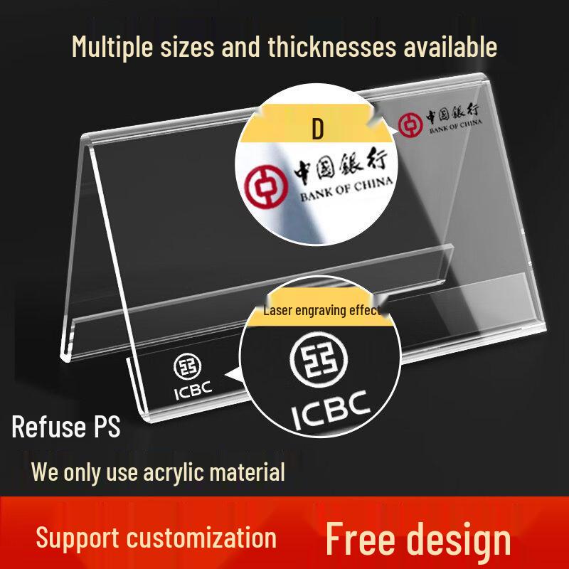 Acrylic Double-Sided Table Sign Holder