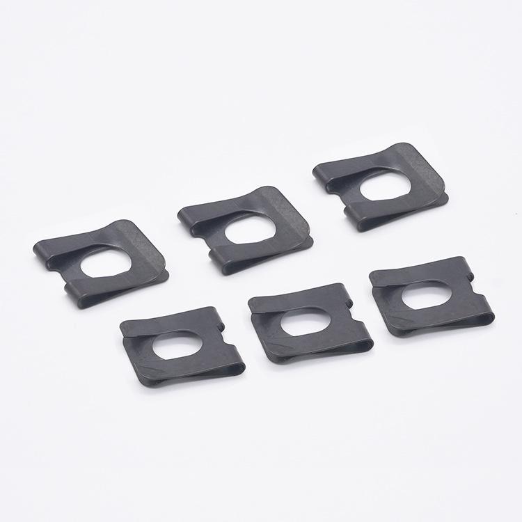 65MN U-Shaped Shaft Collar Anti-Loosening Lock Washer - Galvanized/Blackened DK Finish