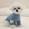 Psí mikina pro malé a střední psy Teplé tričko pro mazlíčky Oblečení pro psy s potiskem srdce Kočičí štěněcí outfit Psí mikiny pro Teddy