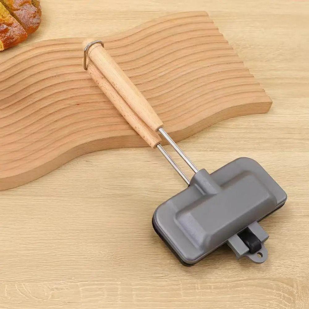 Long Handle Sandwich Baking Pan Double-Sided Sandwich Maker Sandwich Fry Pan Kitchen Tool