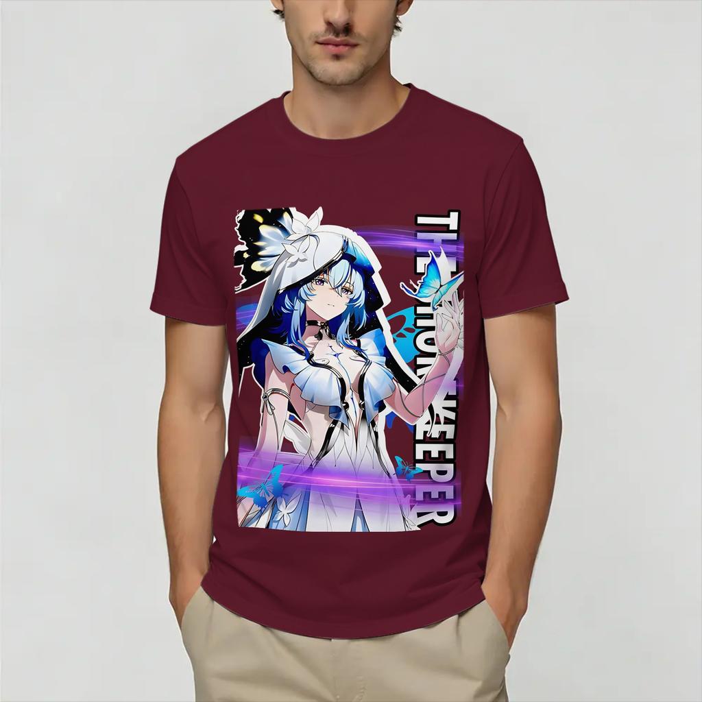 Wuthering Waves TShirts Unisex Amazing Pure Cotton Tees O Neck Short Sleeve T Shirts 4XL 5XL Clothes