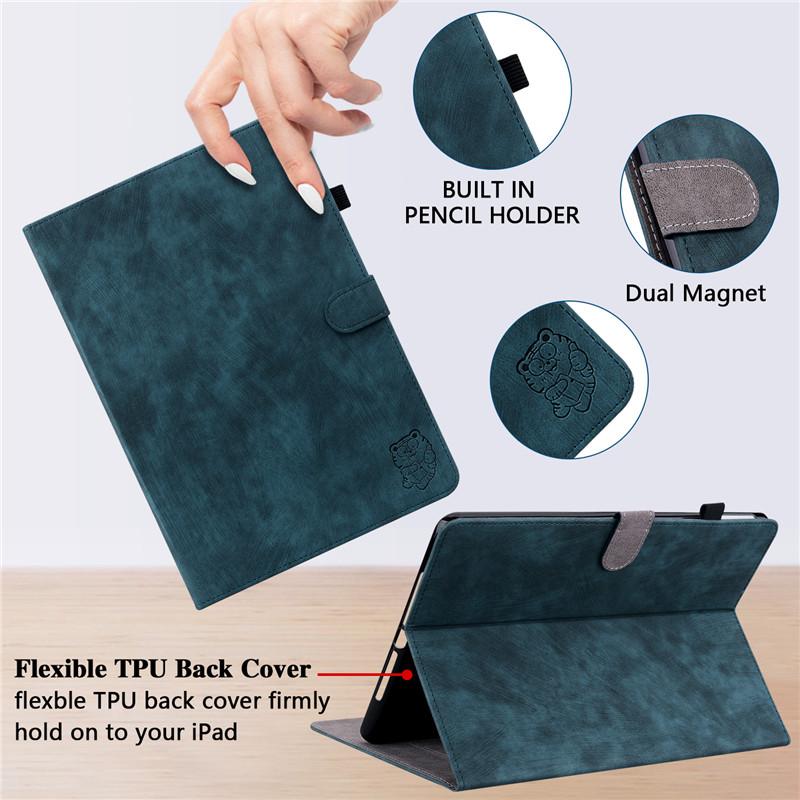 Tablet Case For Lenovo Legion Y700 Case 8.8" Cute Tiger Wallet Stand Cover For Lenovo Y700 Case For Legion Y700 8.8 Inch Capa