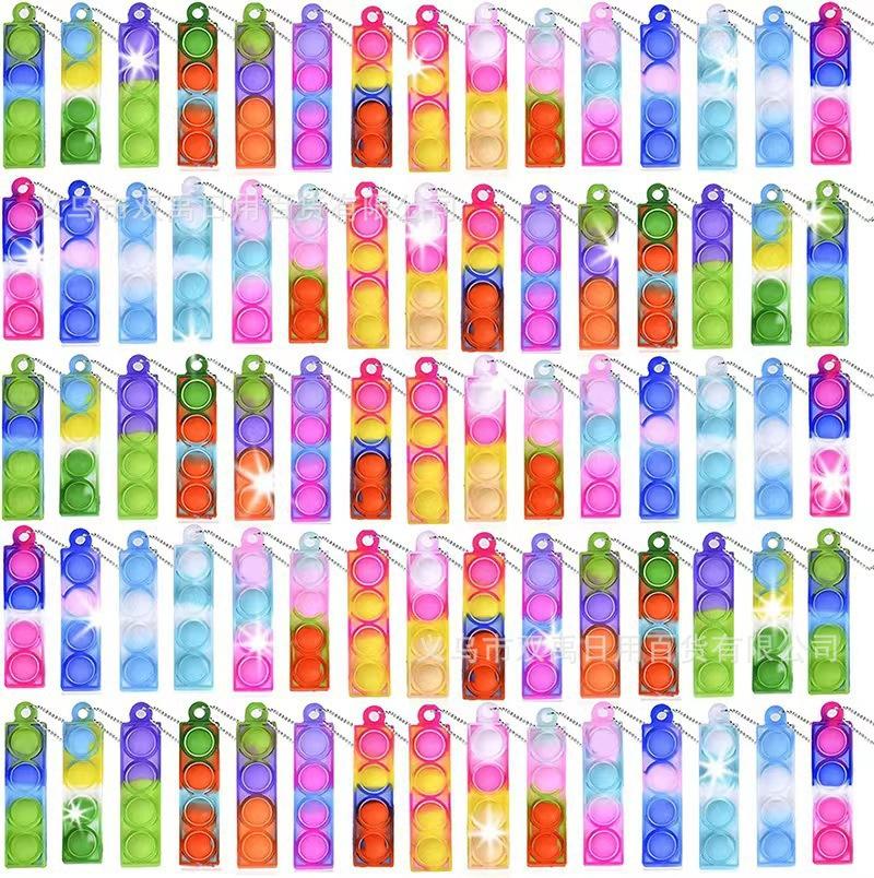 

Rat Killer Pioneer Finger Bubble Music Keychain Decompression Toy Decompression Keychain Pendant Rainbow Press Music