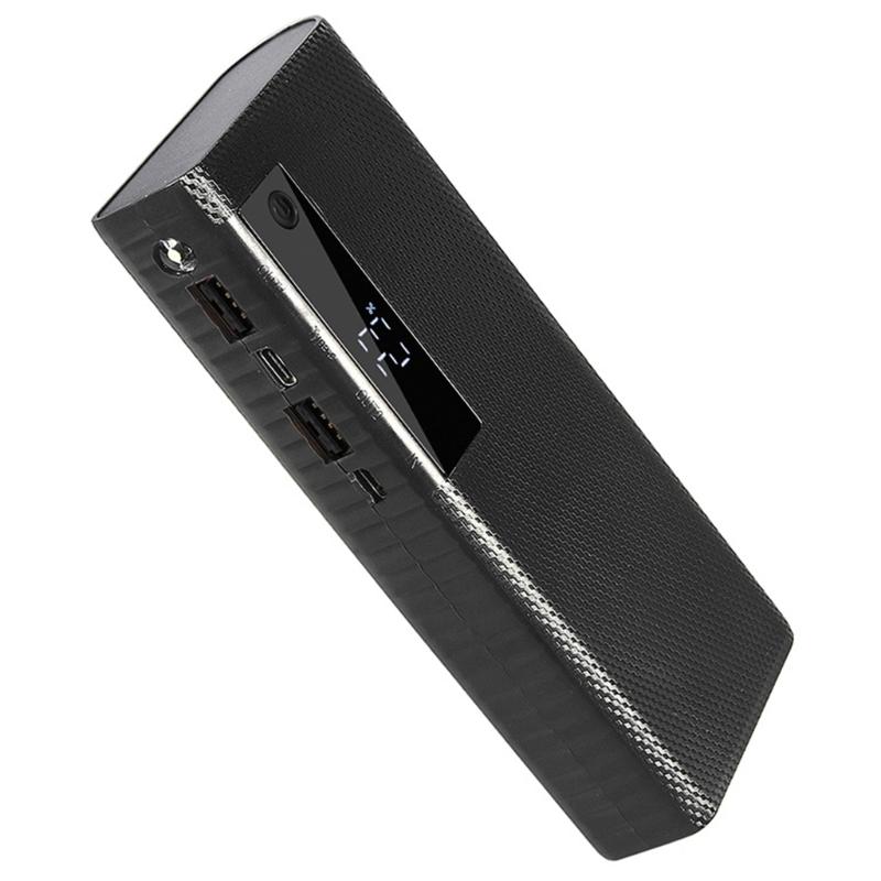 

Portable 20650 Battery Holder Case For 5pcs 20650 Powerbank 5Slots Not Required Welding Lightweight Plastic Design чорний