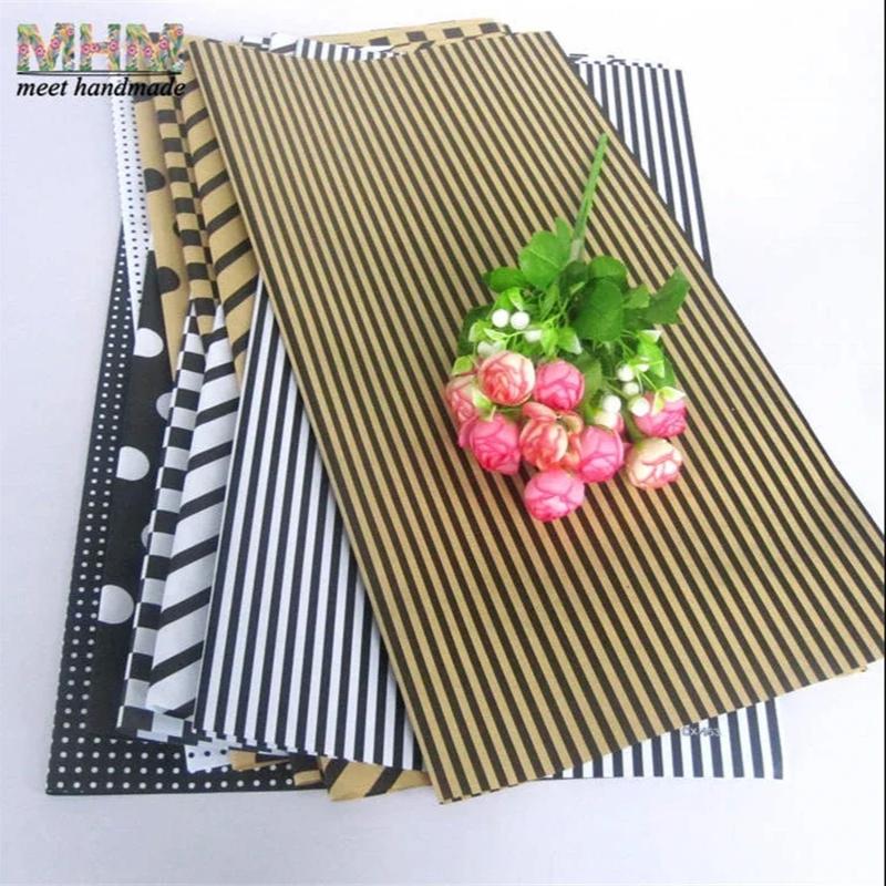 20 szt. Papier do pakowania prezentów świątecznych – Prążkowane arkusze Kraft do pakowania bukietów kwiatowych, Ręcznie robiony papier do pakowania bukietów kwiatowych, Dostawca dla kwiaciarni