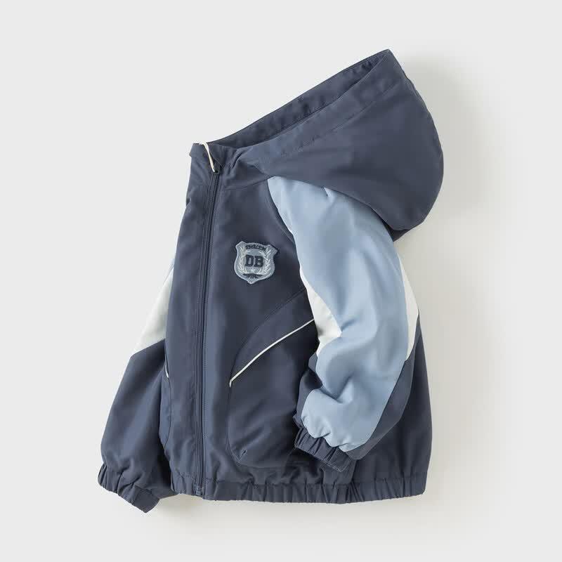 DAVE&BELLA Boys' Waterproof Hooded Windbreaker Jacket