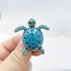 Classic Turtle Brooches Jewelry Tortoise Badge Accessories Animal Rhinestone Brooch  Dress