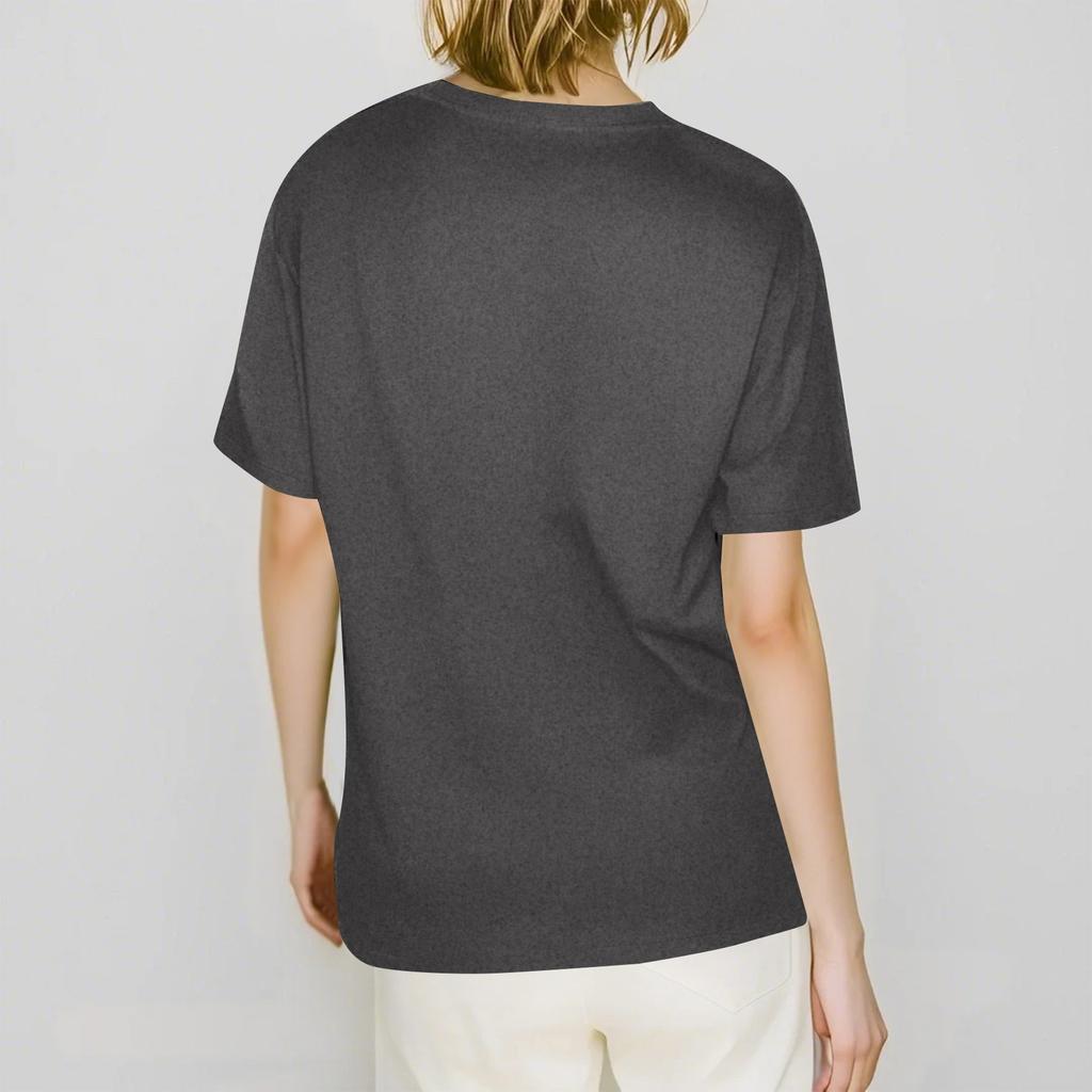 Women's Casual High Heels Floral Print Casual Short-sleeved T-shirt Pullover Round Neck Short-sleeved Top