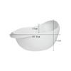 1PC-Silicone Colander Rice Bowl Drain Basket Fruit Bowl Washing Drain Basket with Handle Washing Basket Home Kitchen Organizer