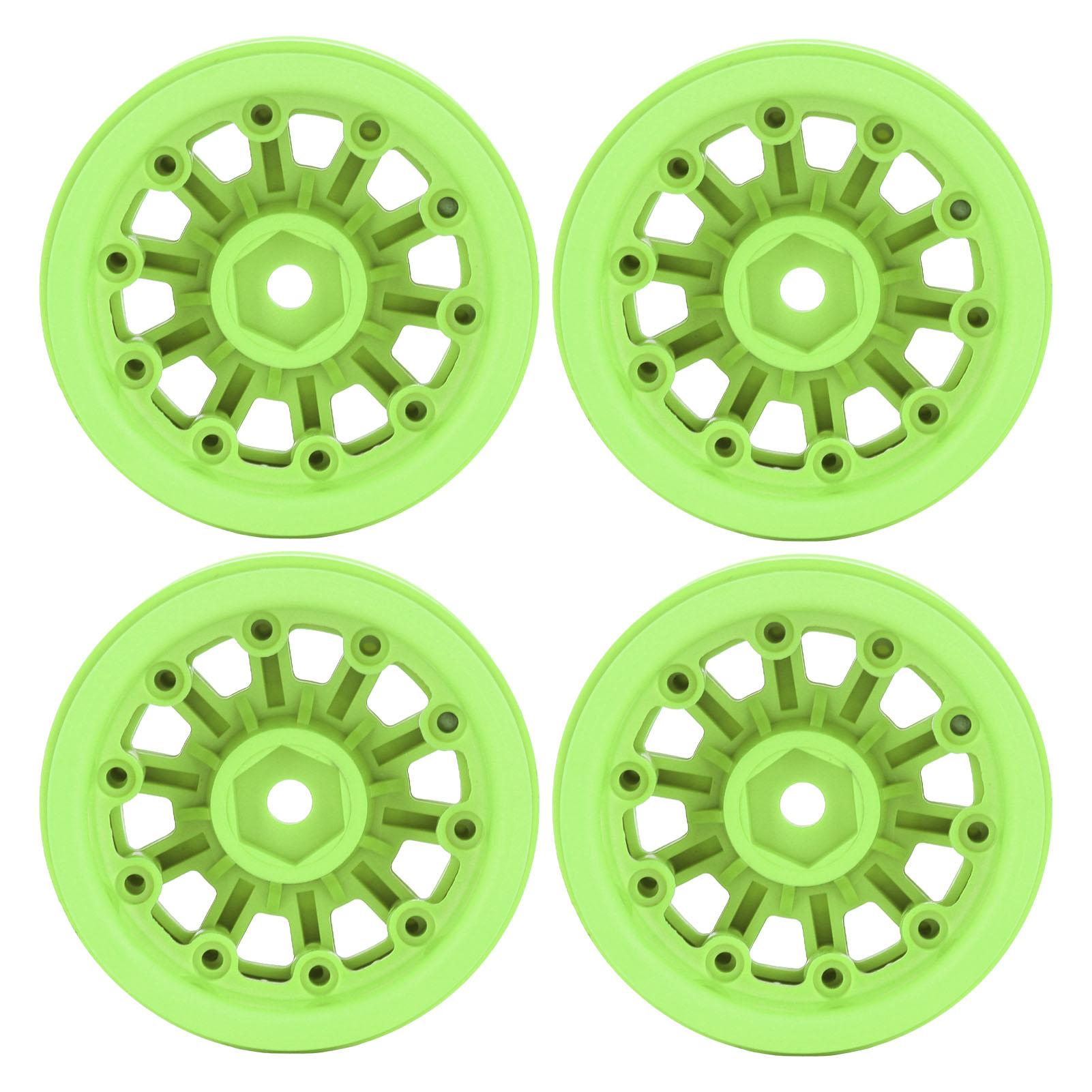 

1.9-дюймові колісні диски RC Beadlock диски для Axial SCX10 для Traxxas 110 RC гусеничних автомобілів зелені зелений