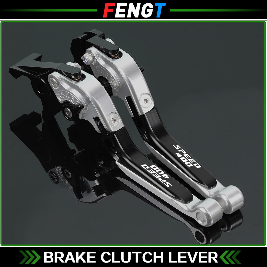 For Speed 400 Scrambler 400X Motorcycle Scrambler400x Speed400 CNC Adjustable Handle Brake Lever Extendable Clutch Levers