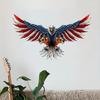 American Eagle Metal Wall Art - Indoor Hanging Ornament Figurine Craft