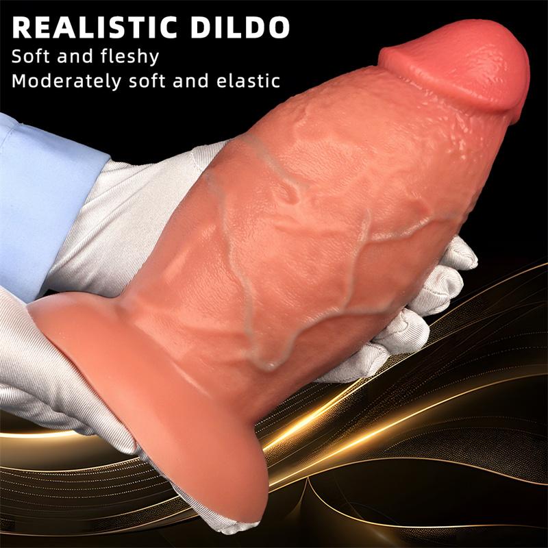 23*10CM Plug anal supradimensionat Penis Silicon lichid Simulare dublă duritate Penis supradimensionat Jucărie sexuală pentru adulți