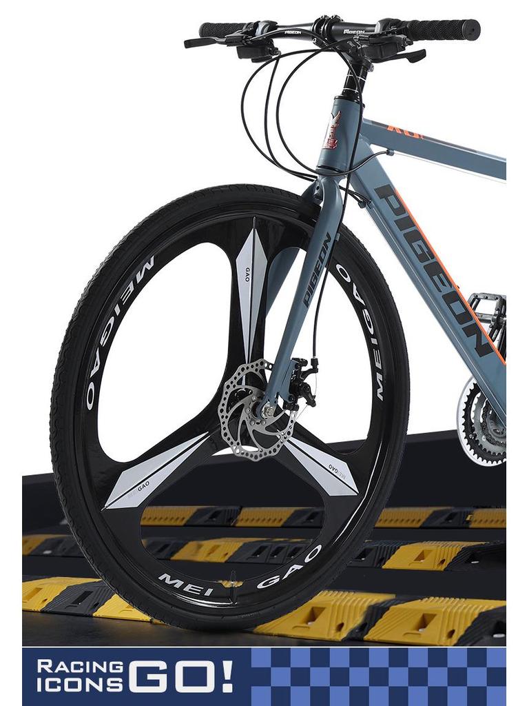 700C Road Bike with Spoke Wheel: Unisex Mountain Bicycle with Variable Speed