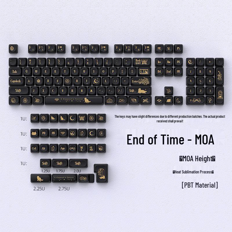 

In Stock DIY Custom Heat Sublimation PBT Keycaps: End of Time & Shackles Set - MOA Profile, 135 Keys