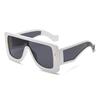 European and American big box trend oversized sunglasses women's high-end sunscreen sunshade retro personalized sunglasses S