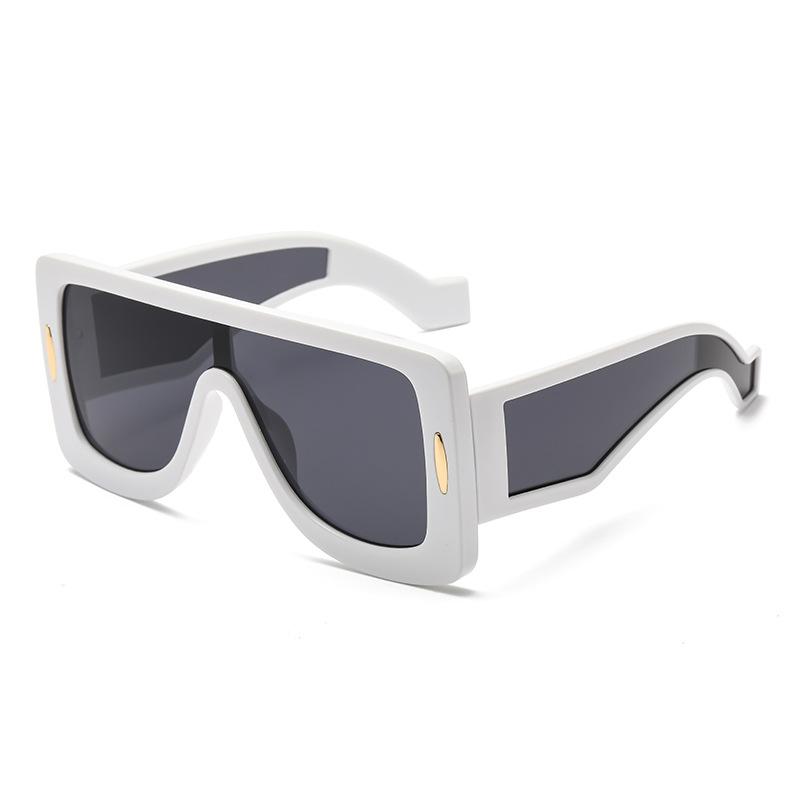 European and American big box trend oversized sunglasses women's high-end sunscreen sunshade retro personalized sunglasses S