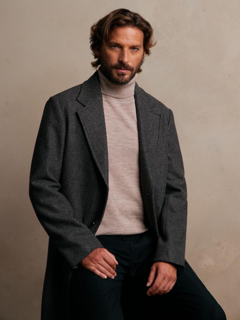 Grey Wool Coat 60