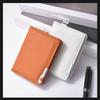 New PU Leather Retro Men's Wallet Two-Fold Orange Black Grey White Multiple Pockets Ultra Thin Coin Purse Men Women