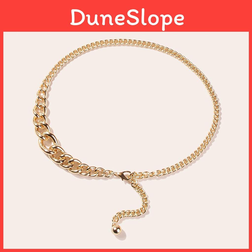 Metal Waist Chain For Women With Irregular Aluminum Links Summer Fashion Accessory
