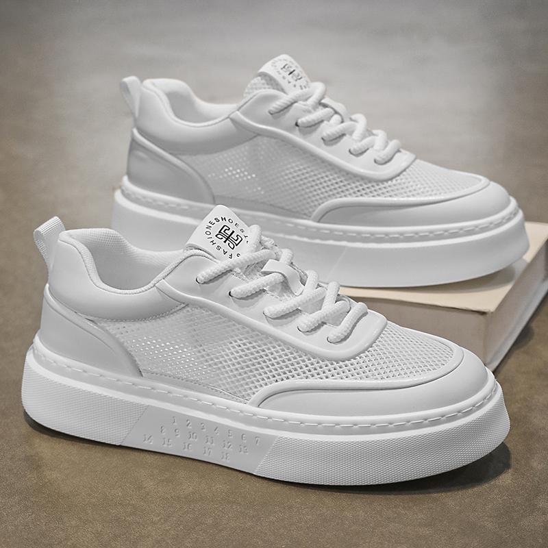 

Мужские кроссовки для бега, вязаные спортивные кроссовки, легкие повседневные кроссовки для спортзала, теннисные кроссовки для бега 39 белый