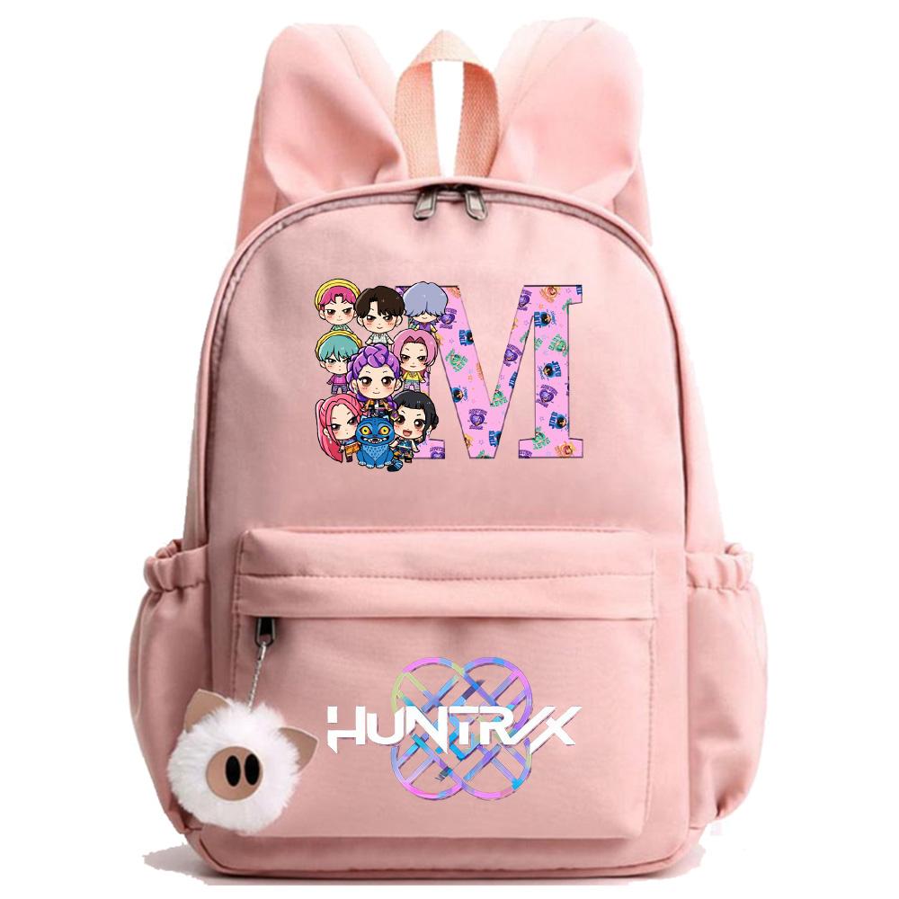 26 Engelska Bokstaven K-Pop Tryckt Ryggsäck Student Tonåring Bokväska för Pojke Flicka Skolväska Barn Gåva Kvinnor Stor Kapacitet Resväska Mochila