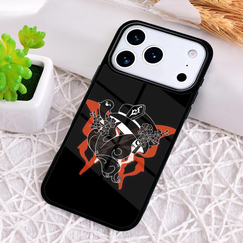 Cartoon Hu Tao Genshin Impact Phone Case for iPhone 17 Air 16 15 11 12 14 13 Pro Max Shockproof Cover