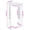 Vidaxl Gartenpergola mit Gitter, 110x60x210 cm, Kiefernholz