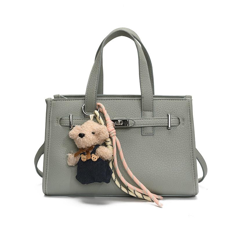Solid Color Pu Medium Shoulder Bag For Ladies With Zipper Closure Daily Use Fashion Crossbody Purse