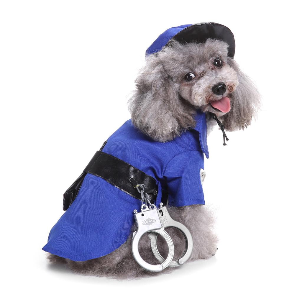 Verwandlung Hunde Overall mit Hut Set Weihnachten Hunde Pullover Winter Cosplay Party Kleine Hunde Pullover