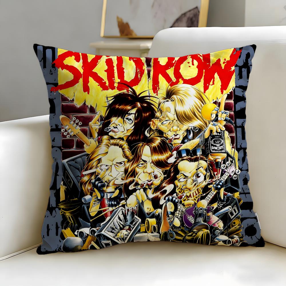Классическая группа Skid Row Наволочка Мягкая и Легко стирающаяся – Универсальная для Дивана, Кровати, Путешествий и Офиса 30cmx30cm