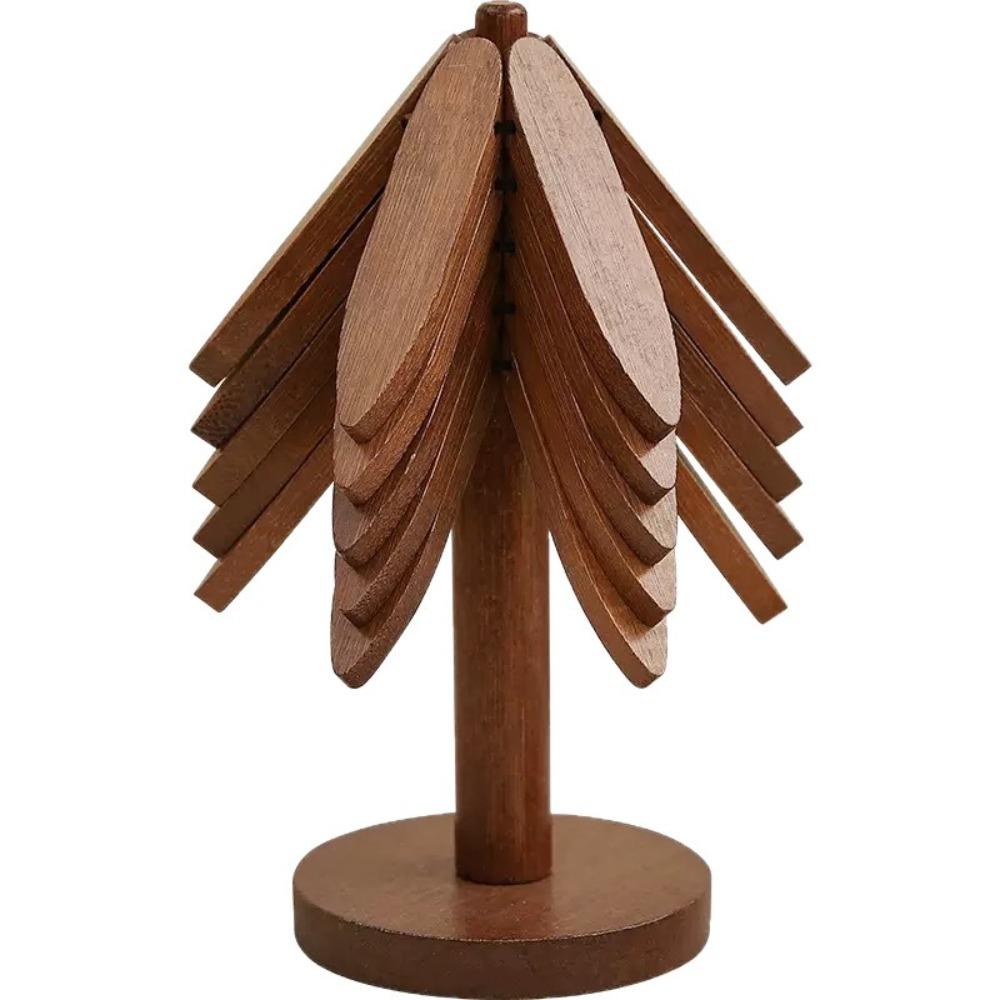 New Anti Heat Tree Design Coaster Tree Shape Household Ornaments Heat Insulating Mat Non-slip Stand Tree Design Coaster