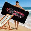 Radiant Warrior Energy beach towel soft Portable for travel Absorbent bath towel swim seaside beach towel beach printing Outdoor picnic beach mat