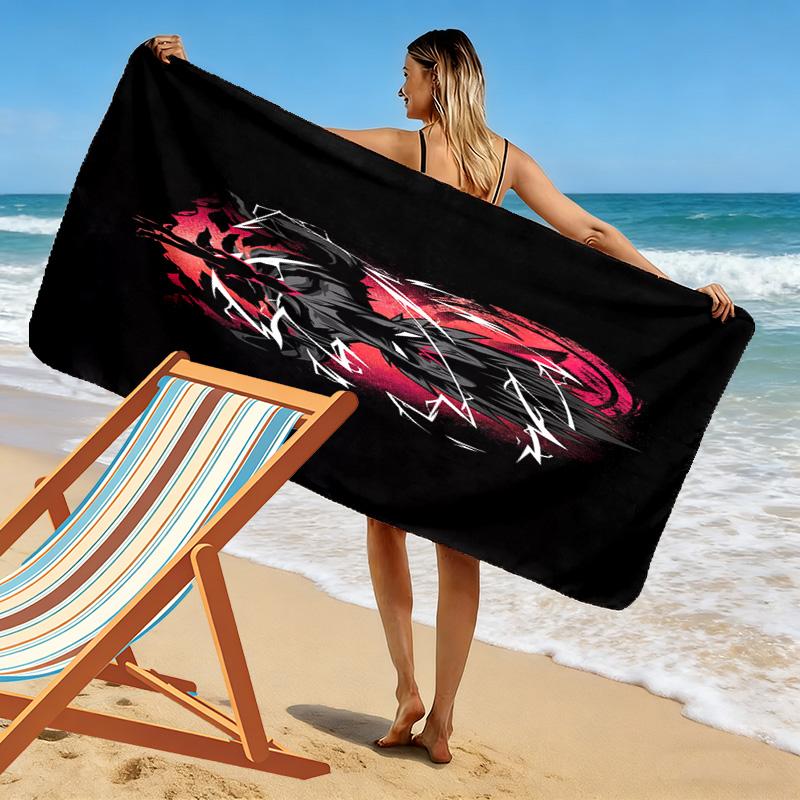 Radiant Warrior Energy beach towel soft Portable for travel Absorbent bath towel swim seaside beach towel beach printing Outdoor picnic beach mat