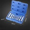 10 Pcs Tap Extractor Set Broken Head Screw Remover Storage Box Square