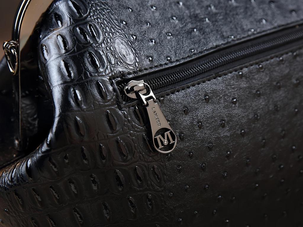 2025 Luxury Women's Soft Leather Shoulder & Crossbody Bag with Ostrich Pattern