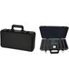 Aluminum Alloy Pure Black K-Type Chip Case with EVA Grid and Dice Storage