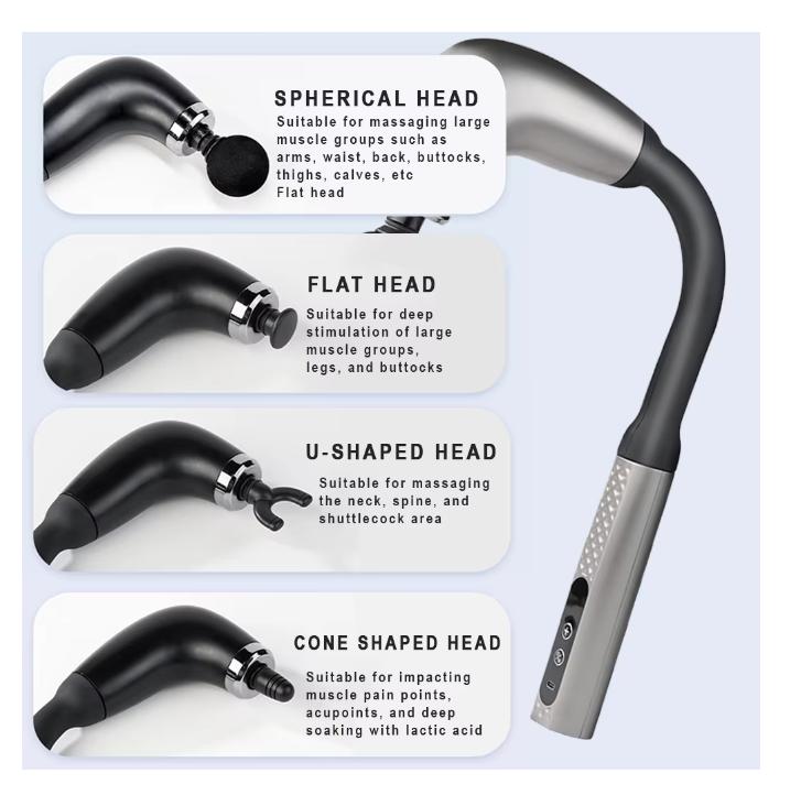 2026 New Smart Fascia Gun Electric Massager Massage Hammer Electric Fascia Gun Home Handheld Hammer Back Artifact Christmas Gift
