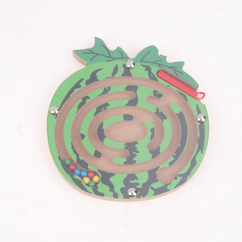 Magnetic Pen Maze Toy With Magnetic Beads, Wooden, Educational Early Childhood Toy, Kindergarten Gift Toy