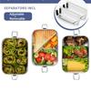 Lunch Box in Acciaio Inossidabile per Bambini e Adulti, Bento Box Portatile a Prova di Perdite, Contenitore per Pasti da Viaggio, Lavabile in Lavastoviglie