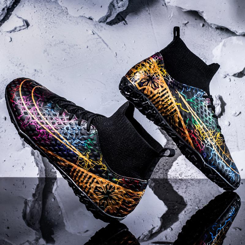 NOVOS Sapatos de Futebol Masculinos de Alta Qualidade FG/TF Sapatos de Futebol Infantis Botas de Futebol Juvenil Chuteiras de Treinamento de Futsal Atléticas Confortáveis