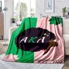 AKA Theme Printed Blanket - Perfect for Couch, Bed, Travel & Outdoor Use | Machine Washable, Cozy & Durable.