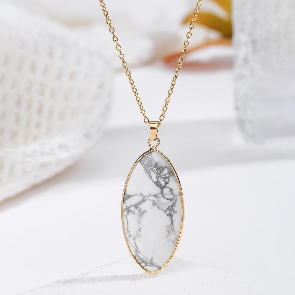 Natural Crystal Pendant, Pink Crystal, Turquoise Necklace, Minimalist Collarbone Chain, Bohemian Jewelry